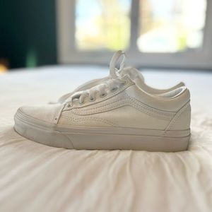 White Canvas Vans